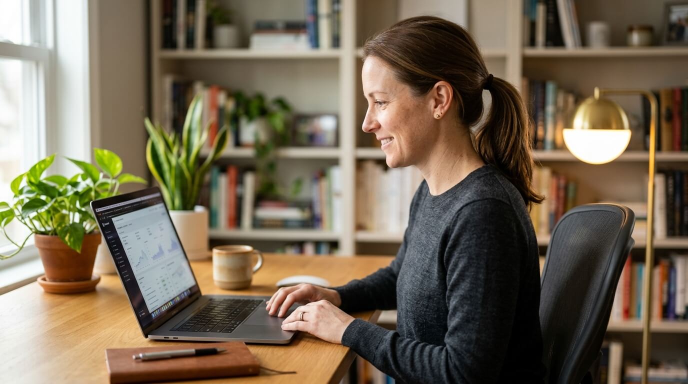 Home office ecommerce dashboard